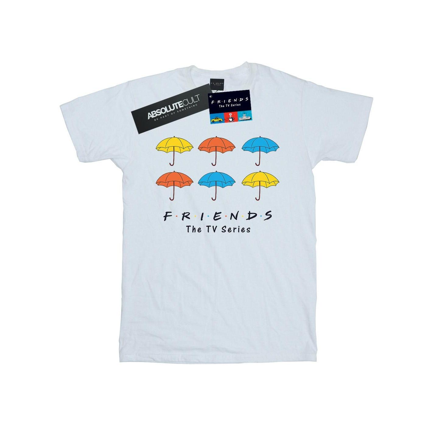 Image of Coloured Umbrellas Tshirt Herren Weiss S