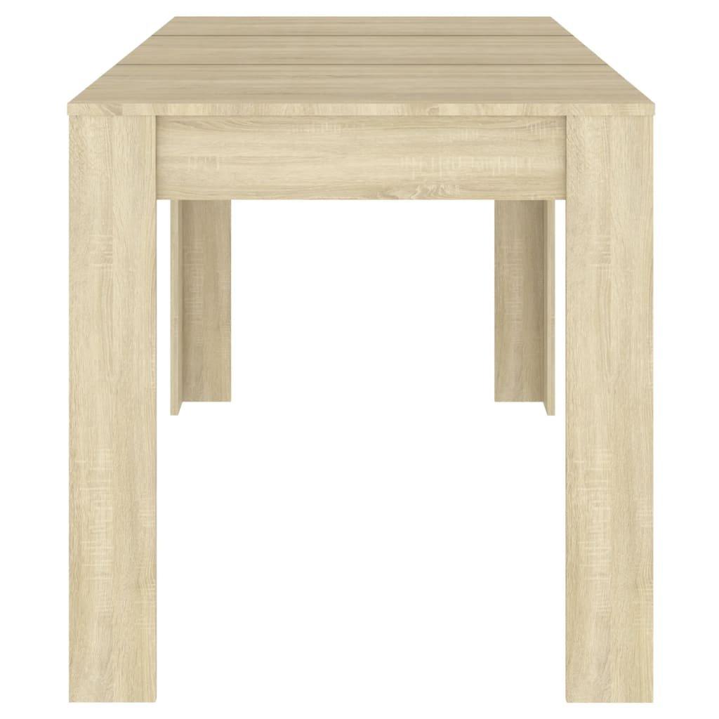 VidaXL Table de salle à manger bois d'ingénierie  