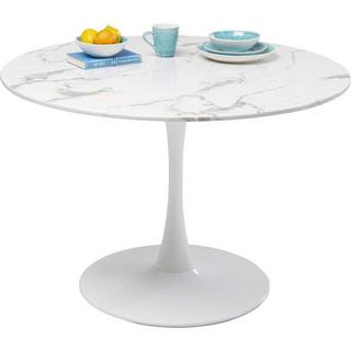 KARE Design Table Veneto marbre blanc rond 110  