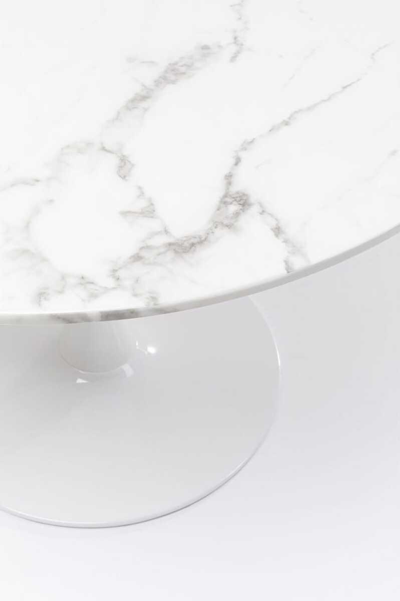 KARE Design Table Veneto marbre blanc rond 110  