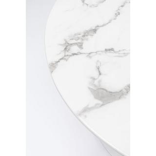 KARE Design Tisch Veneto Marmor weiss rund 110  