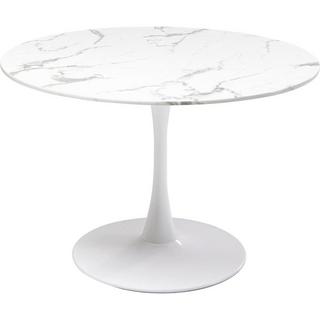 KARE Design Tavolo marmo veneto bianco tondo 110  