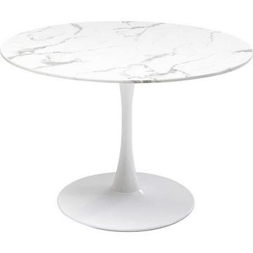 Table Veneto marbre blanc rond 110