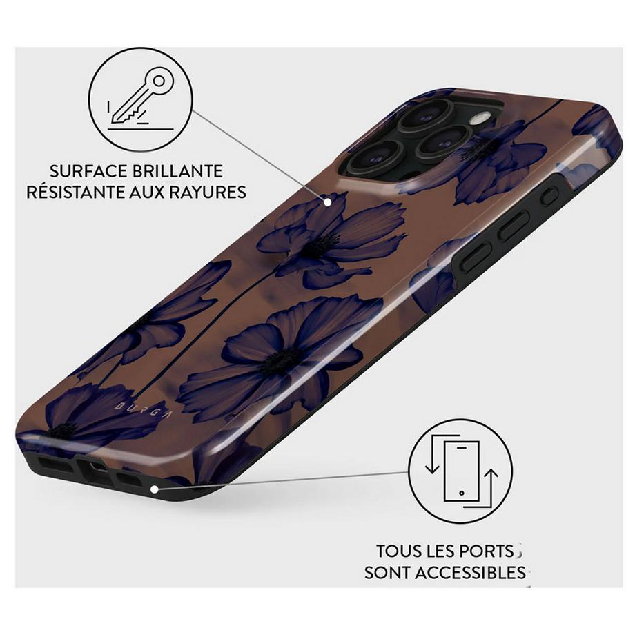Burga  Custodia per iPhone 15 Pro Tough Antiurto modello Velvet Night 