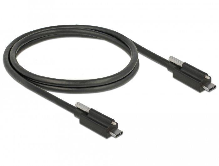 Image of 83719 USB Kabel 1 m USB 3.2 Gen 2 (3.1 Gen 2) USB C Schwarz