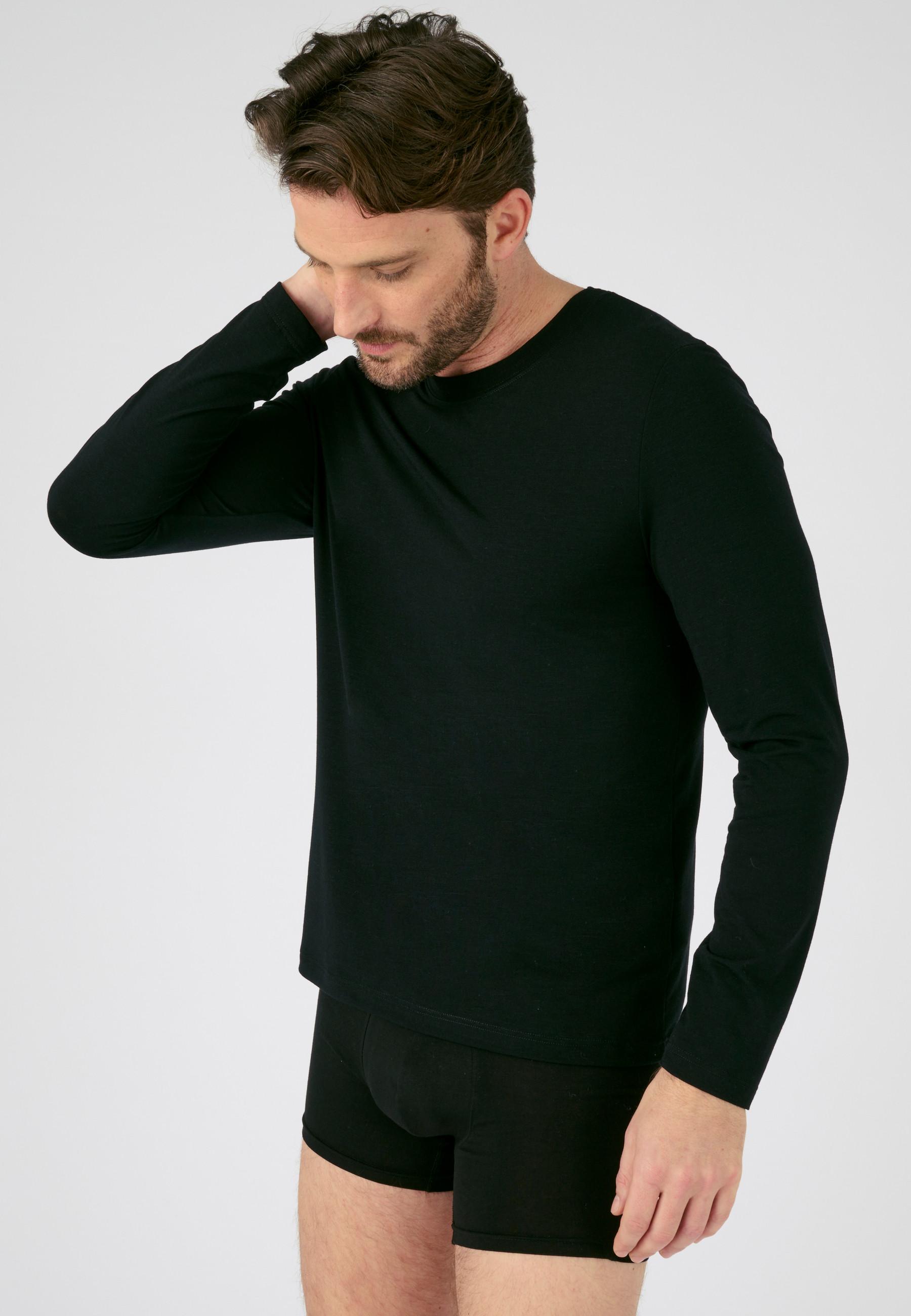 Image of Thermoregulierendes T-shirt Herren Schwarz S