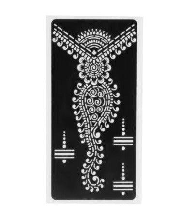 Image of Henna Schablone Damen Schwarz ONE SIZE