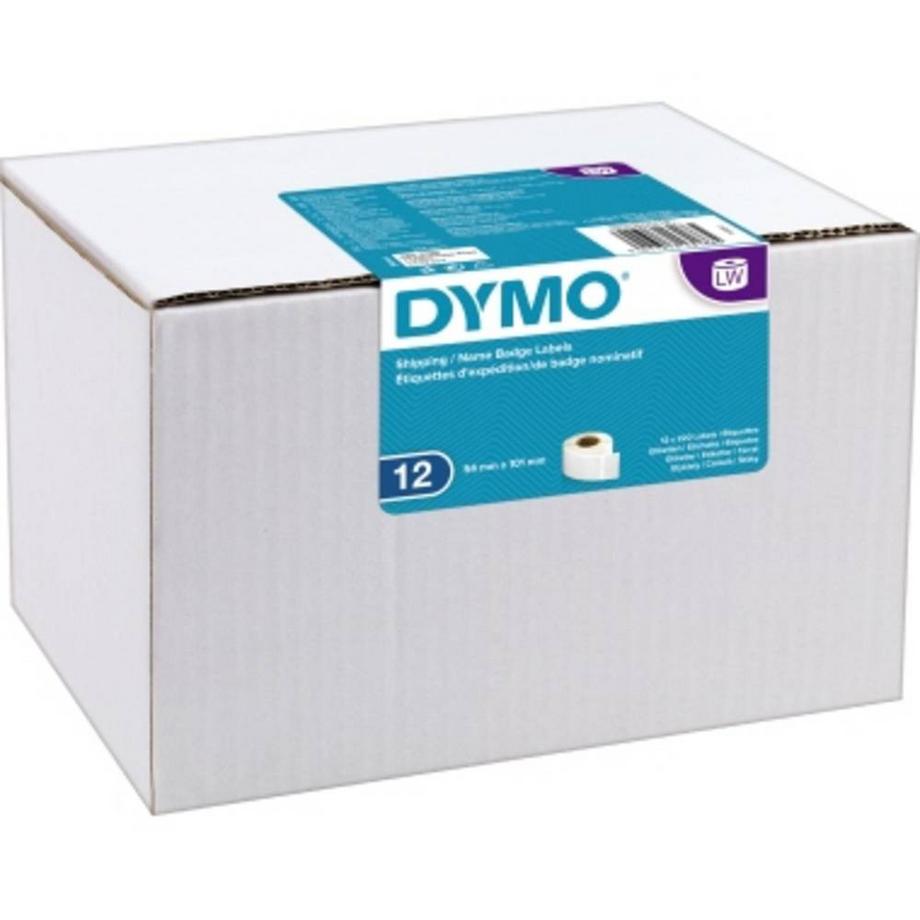 Dymo  Rollenetiketten, 101 mm x 54 mm, permanent 