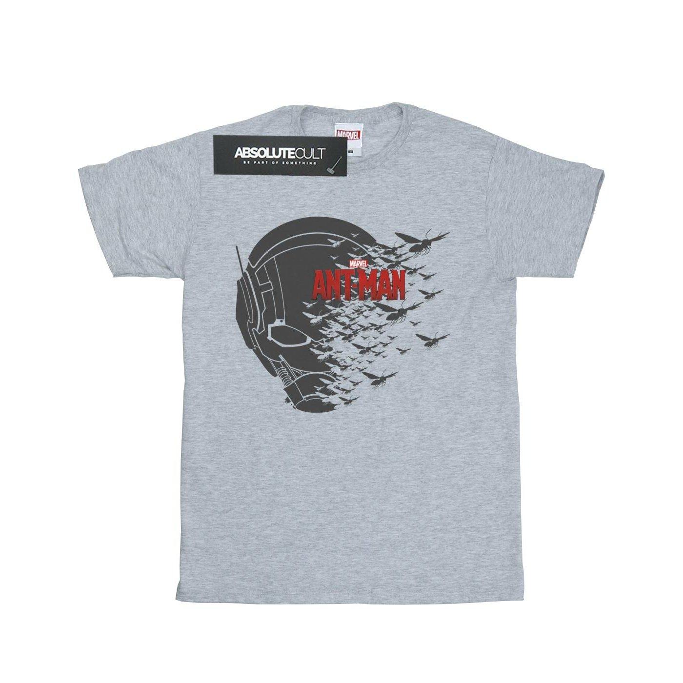 Image of Antman Flying Helmet Tshirt Herren Grau L