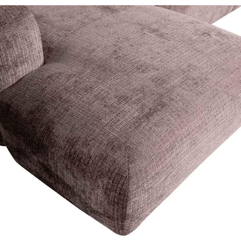 mutoni Ecksofa Cloud links gewebte Chenille tauperosa 280x165  