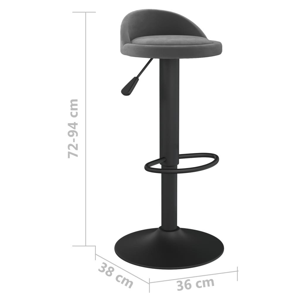 VidaXL Tabouret de bar velours  