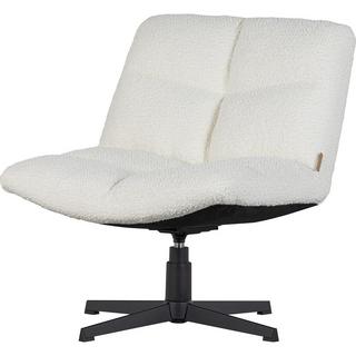 mutoni Fauteuil pivotant Vinny Bouclé blanc cassé  