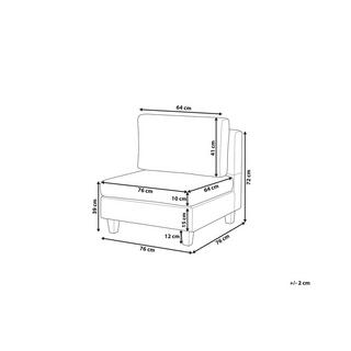 Beliani Modulo Poltrona en Poliestere Moderno UNSTAD  