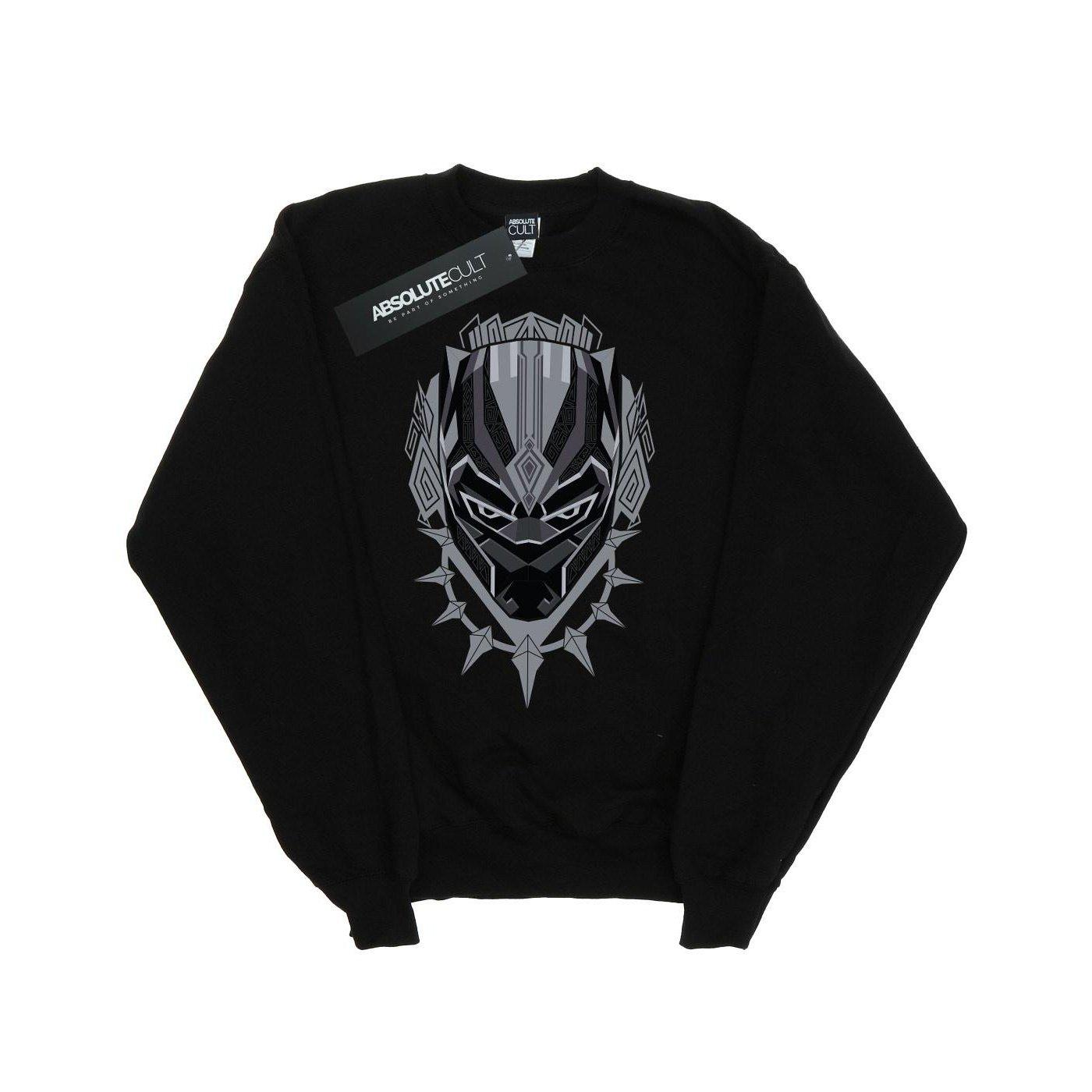 Image of Black Panther Head Sweatshirt Mädchen Schwarz 128