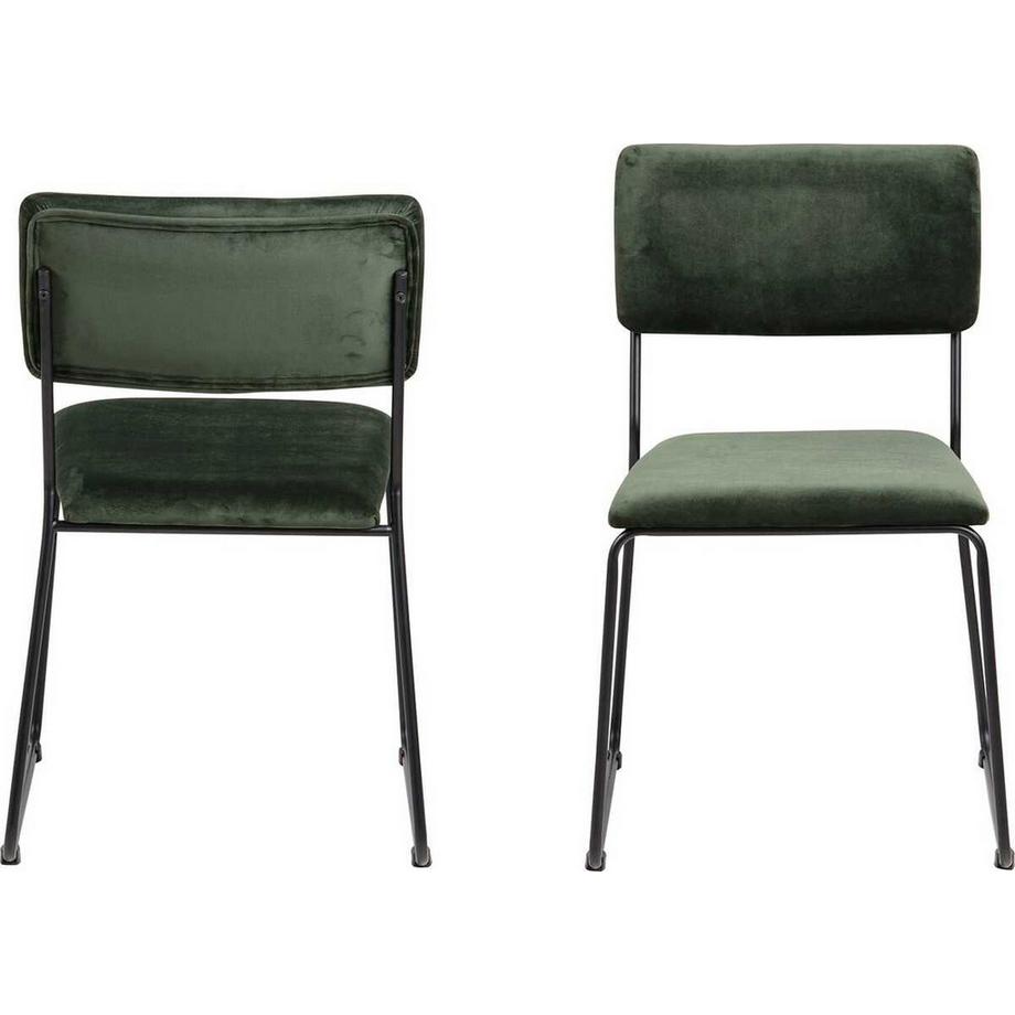 mutoni Sedia da pranzo Lodge verde bosco  