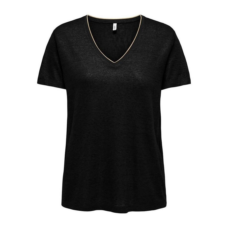 Langarm-Shirt mit V-Ausschnitt