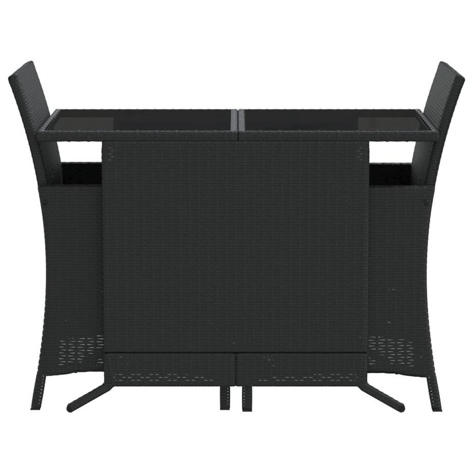 VidaXL Bistro set poly-rattan  