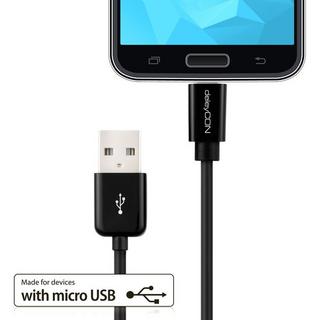 deleyCON  USB - micro USB cavo USB 3 m USB 2.0 USB A Micro-USB B Nero 