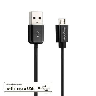 deleyCON  deleyCON USB - micro USB câble USB 3 m USB 2.0 USB A Micro-USB B Noir 