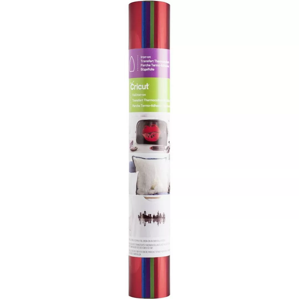 Cricut - Maker Folie zum Aufbügeln Bejeweled-Sampler 30x30cm 4-Blatt, 10mm, Multicolor