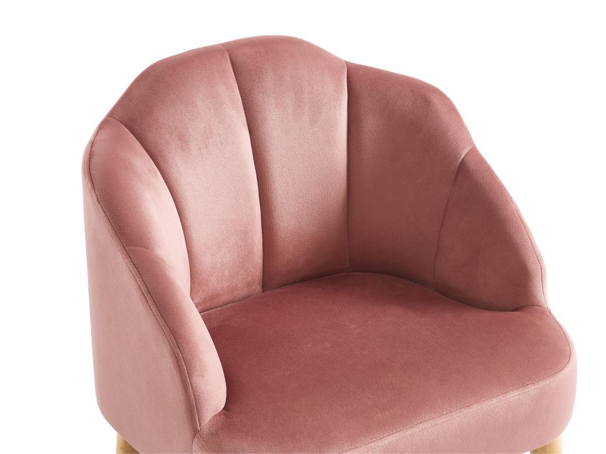 Vente-unique Fauteuil pour enfant en velours rose COBACA  