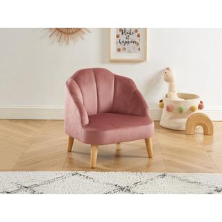 Vente-unique Fauteuil pour enfant en velours rose COBACA  