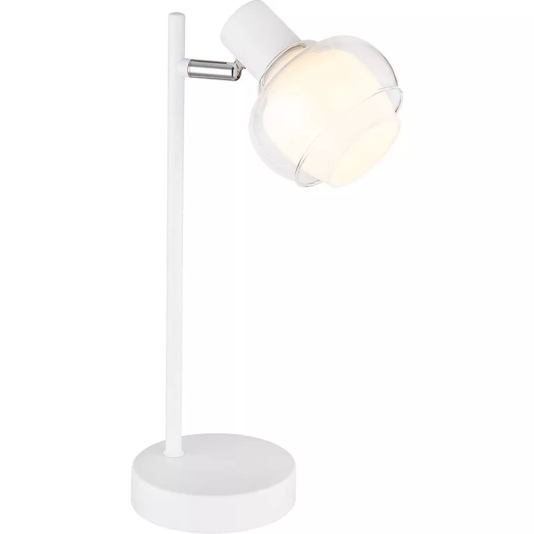 mutoni light – Tischleuchte Tokki Metall weiss matt 1xE14, One Size