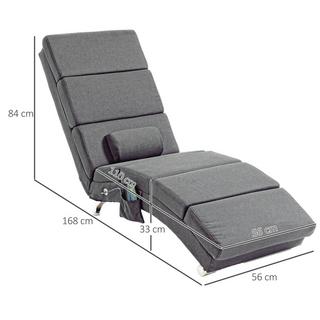 HOMCOM  Chaise longue de relaxation 