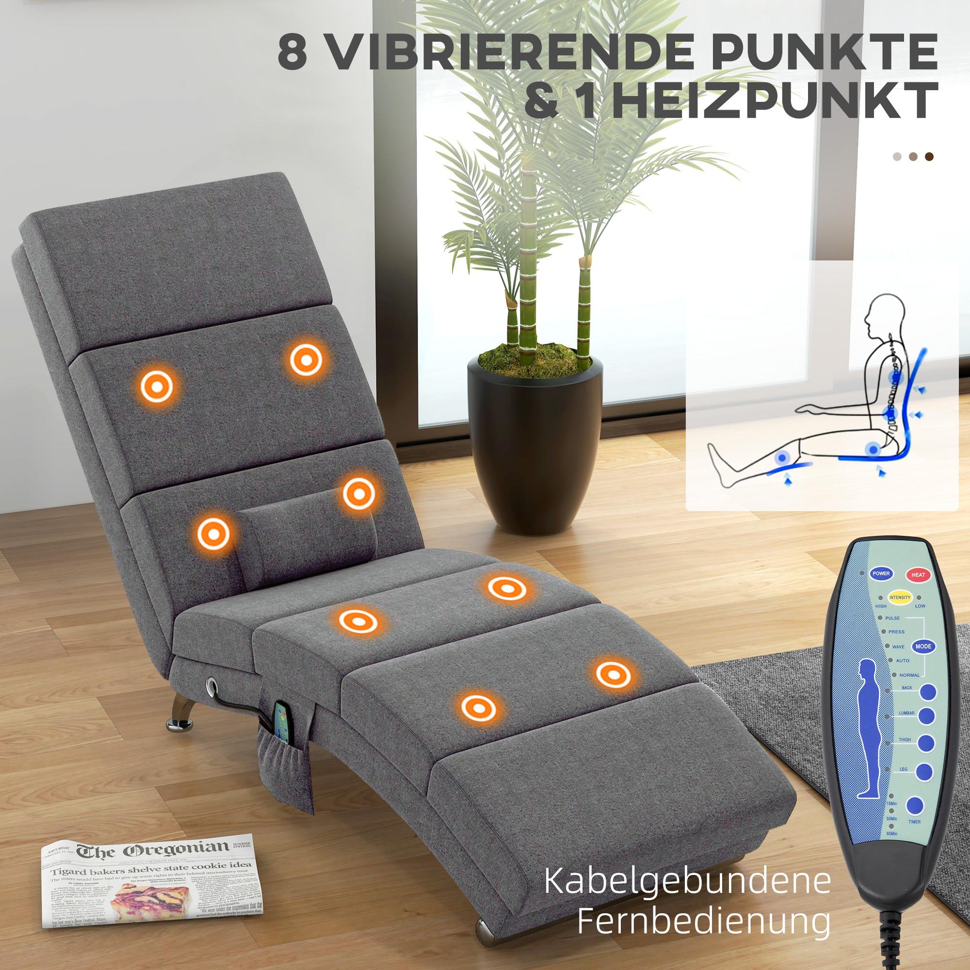 HOMCOM  Chaise longue de relaxation 