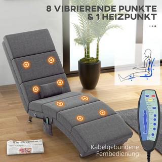 HOMCOM  Chaise longue de relaxation 