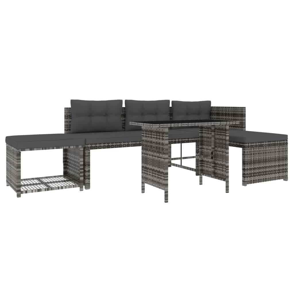 VidaXL Garten essgruppe poly-rattan  