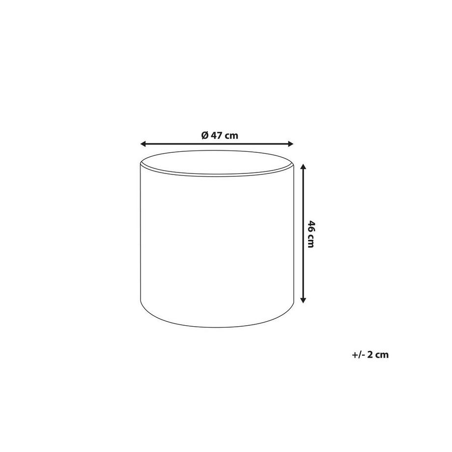 Beliani Pouf en Velours Moderne LOVETT  