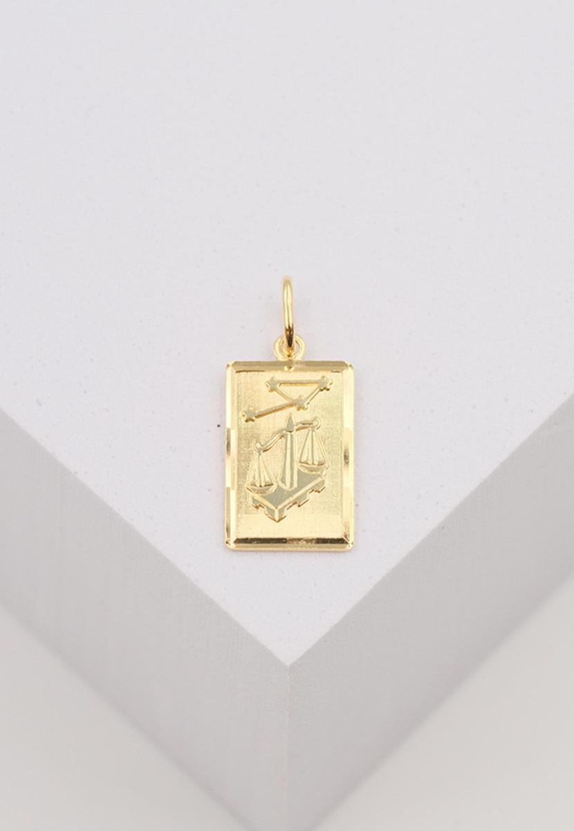 MUAU Schmuck  Pendentif signe du zodiaque échelle or jaune 750, 20x9mm 