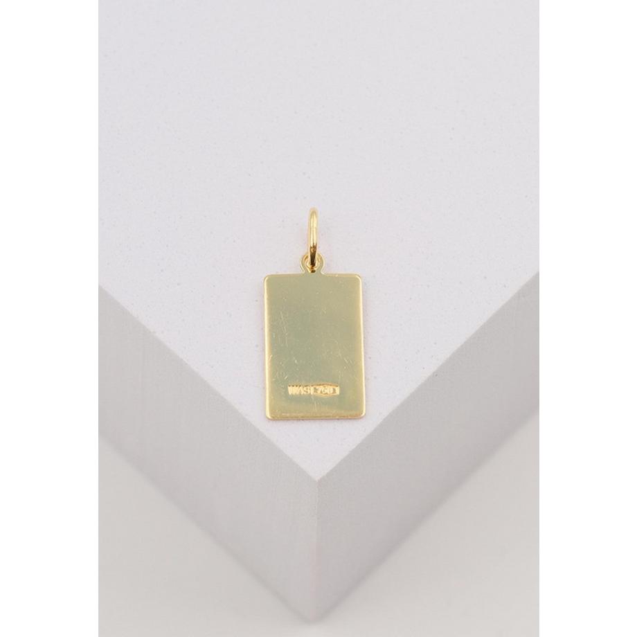 MUAU Schmuck  Pendentif signe du zodiaque échelle or jaune 750, 20x9mm 