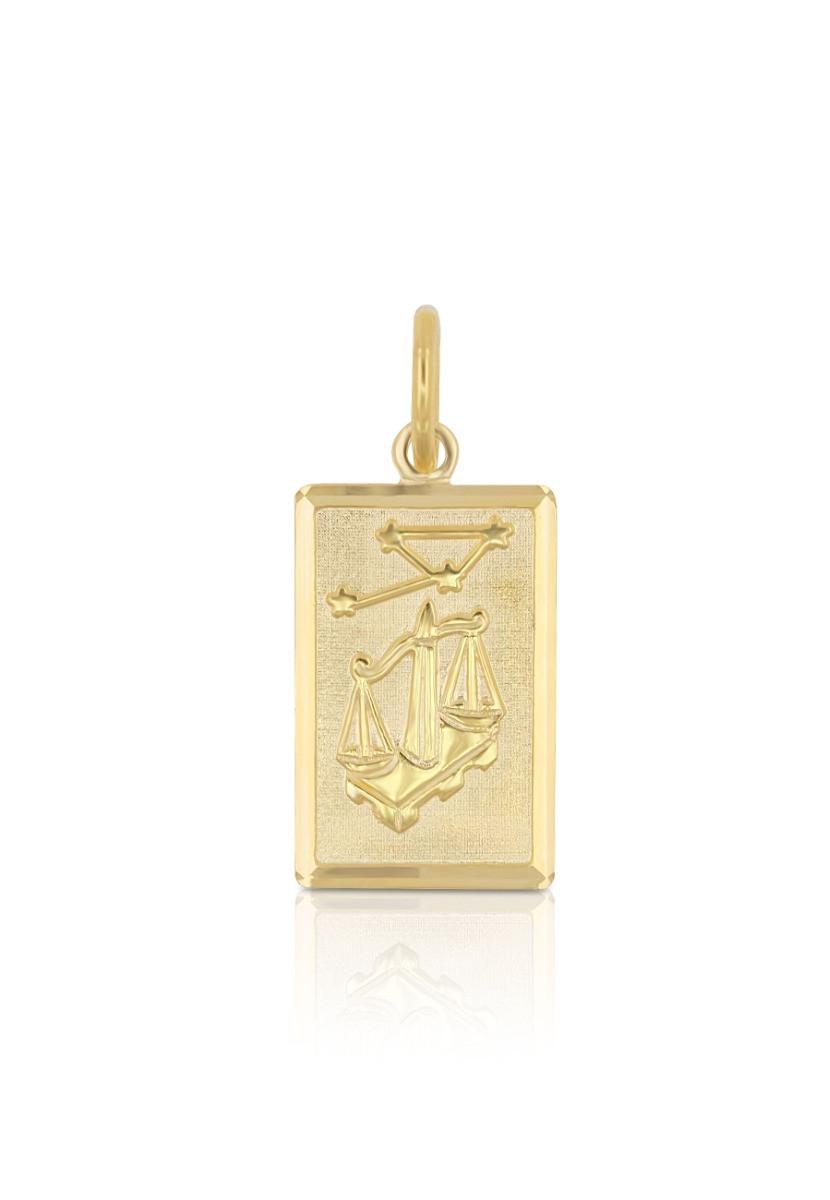 MUAU Schmuck  Pendentif signe du zodiaque échelle or jaune 750, 20x9mm 