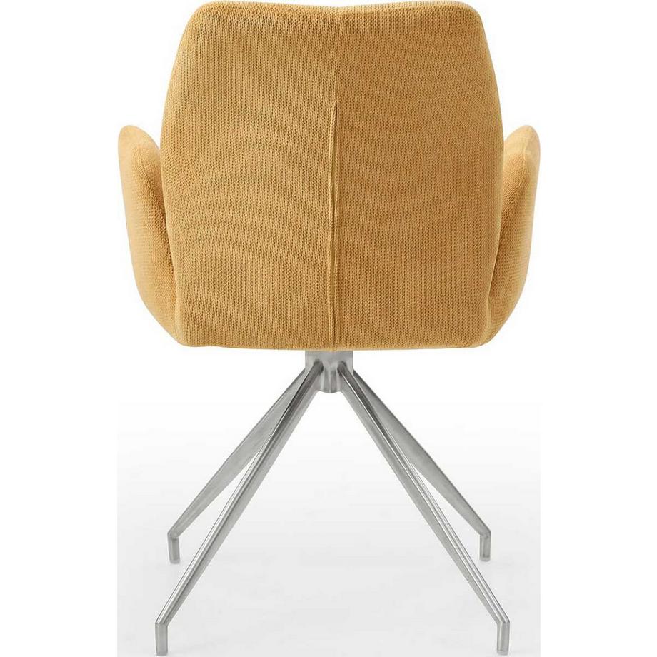 mutoni Poltrona con funzione girevole giallo  