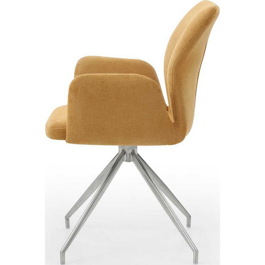 mutoni Poltrona con funzione girevole giallo  