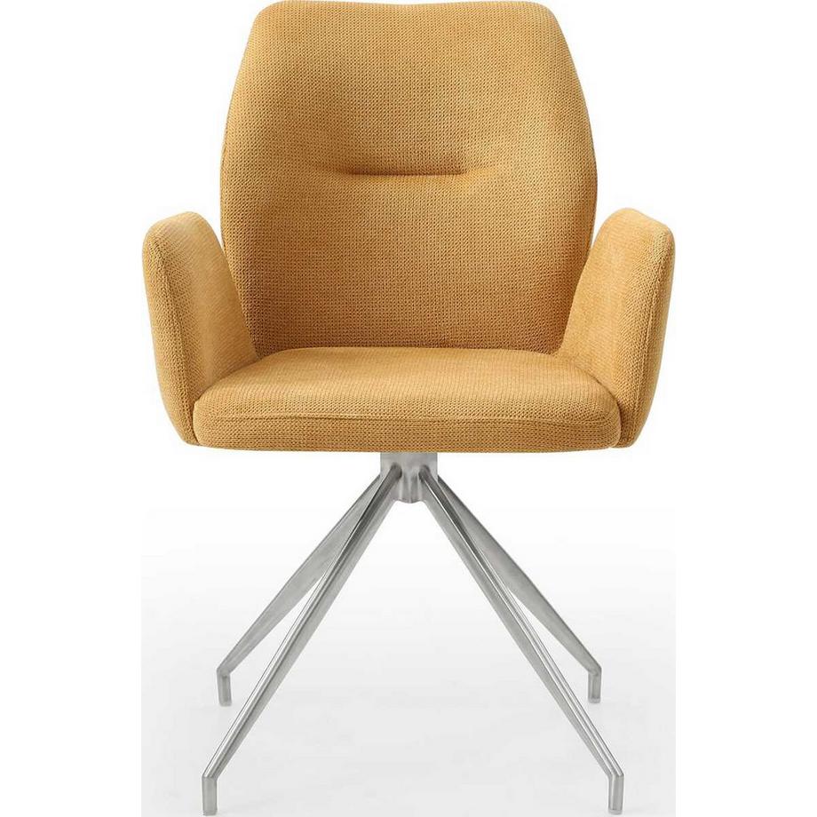 mutoni Poltrona con funzione girevole giallo  