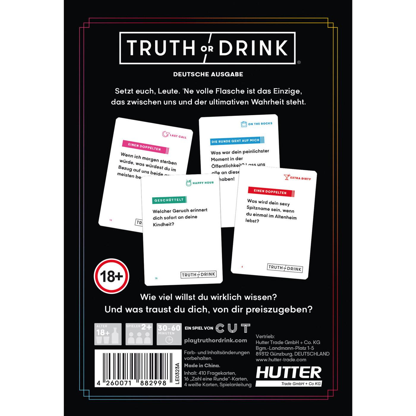 HUCH!  Spiele Truth or Drink 