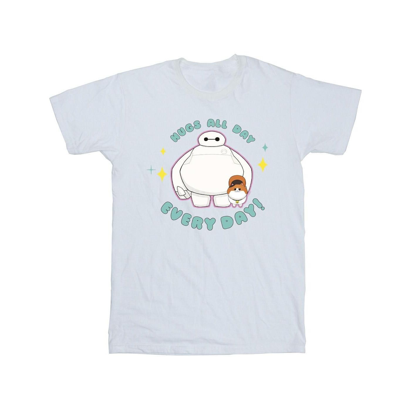 Image of Big Hero 6 Baymax Hugs Everyday Tshirt Jungen Weiss 104