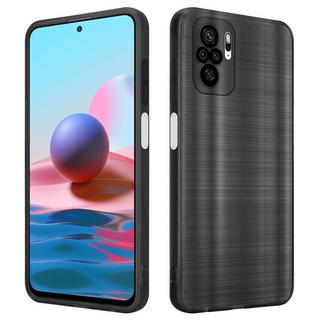 Cadorabo  Housse compatible avec Xiaomi RedMi NOTE 10 4G / RedMi NOTE 11 4G - Coque de protection en silicone TPU flexible au design brossé 