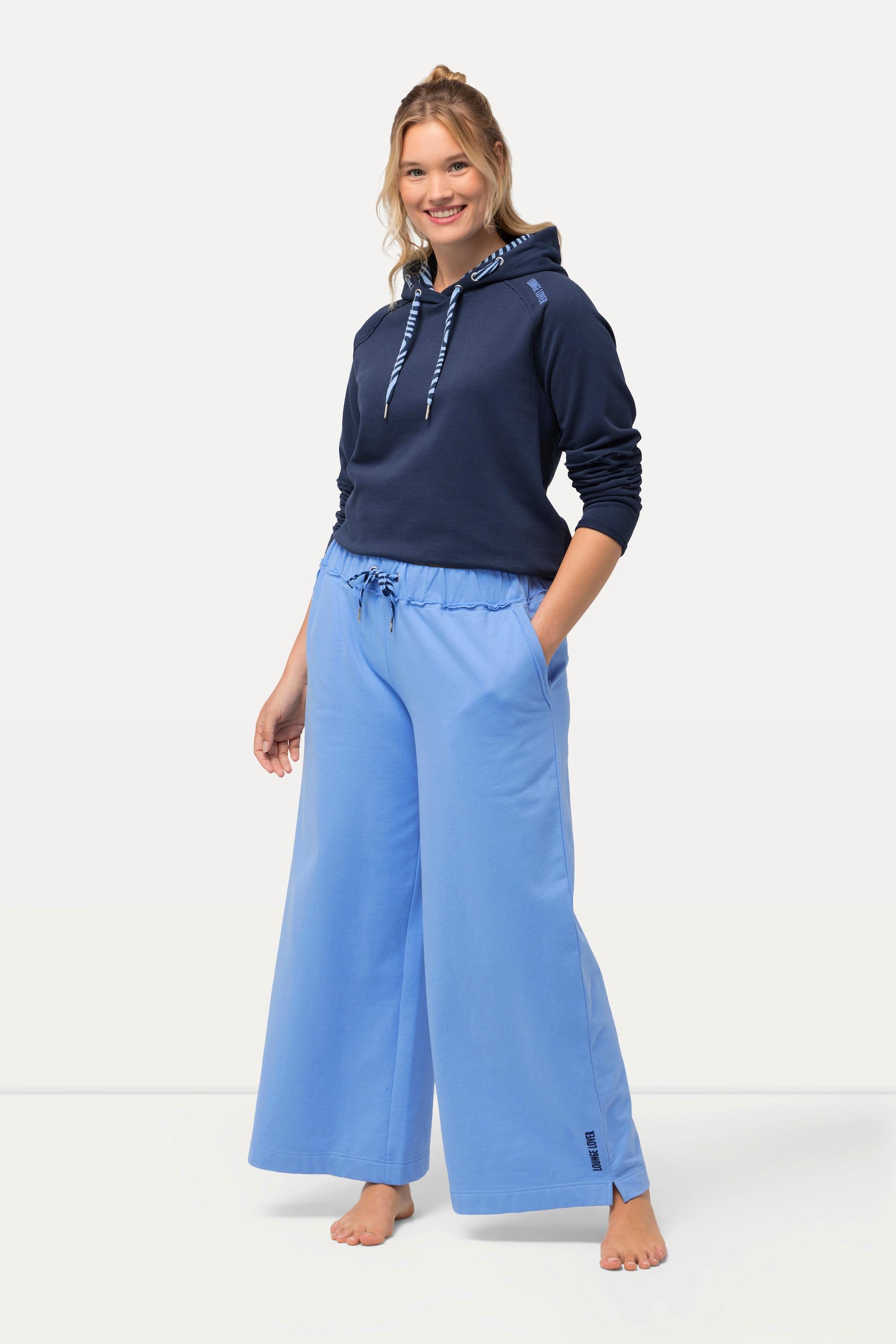 Ulla Popken  Loungewear-Hose, weites Bein, Elastikbund 