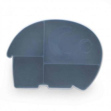 Assiette en silicone Fanto blue