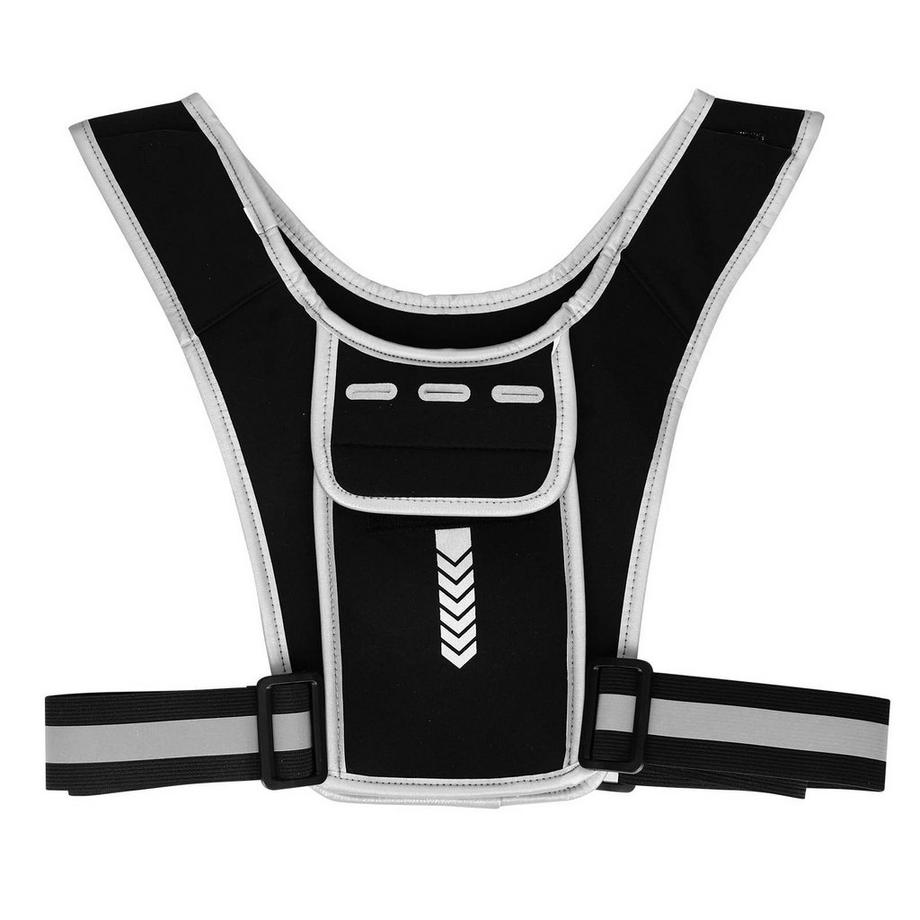 Avizar Gilet Riflettente Porta-telefono Nero  