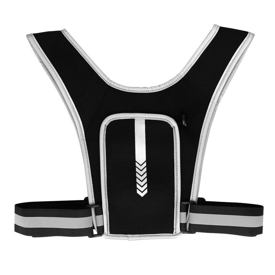 Avizar Gilet Riflettente Porta-telefono Nero  
