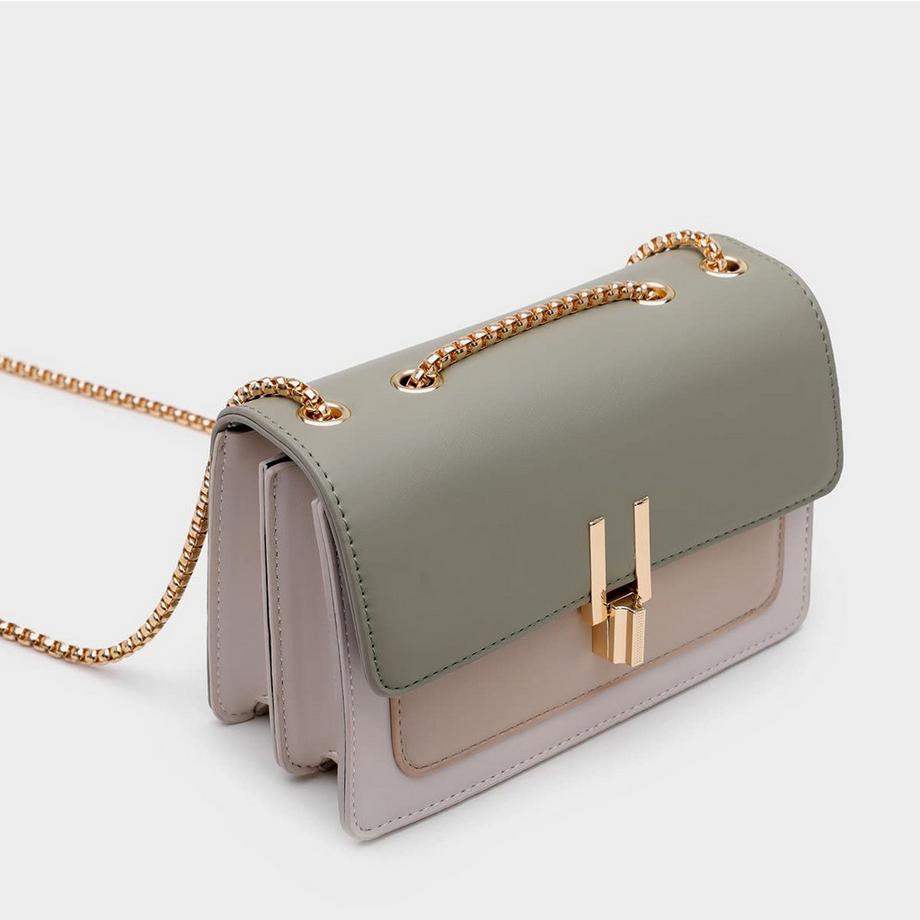 Only-bags.store Leder Kette Umhängetasche  