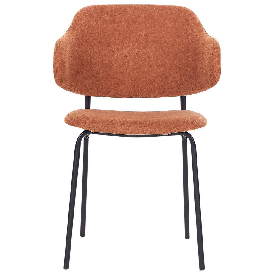 Beliani Esszimmerstuhl 2er Set aus Stoff  KENAI  