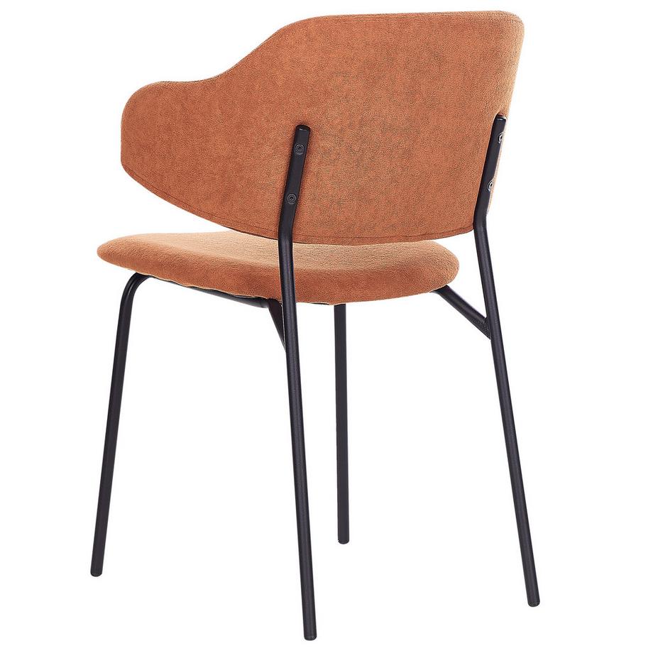 Beliani Esszimmerstuhl 2er Set aus Stoff  KENAI  