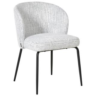 Beliani Lot de 2 chaises de salle à manger en Tissu Moderne ZANA  