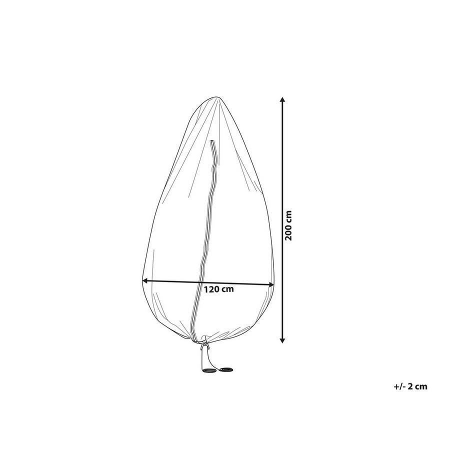 Beliani Regenschutzhülle aus PVC CHUVA  